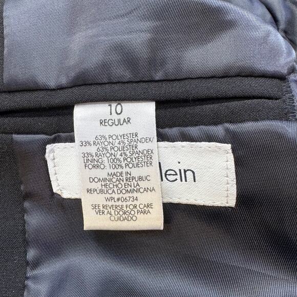 Calvin Klein Black Stretchy Blazer - Women's Size 10R - Picture 8 of 9